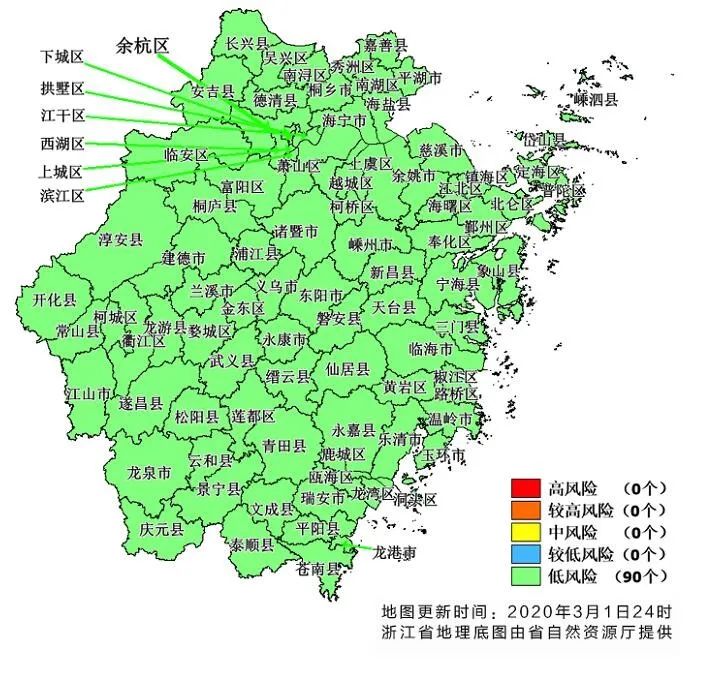 中国非疫情地区地图最新(中国疫情非低风险区)
