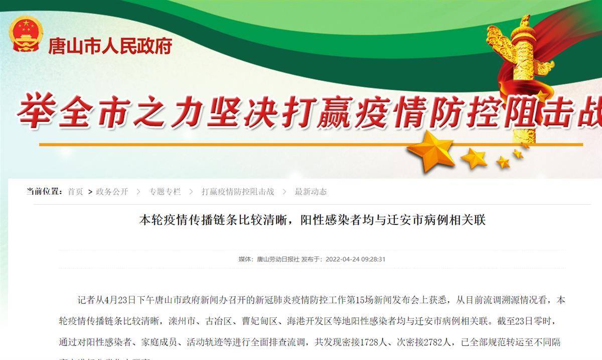【唐山为啥要报备疫情地区,河北唐山为什么疫情严重】-第2张图片
