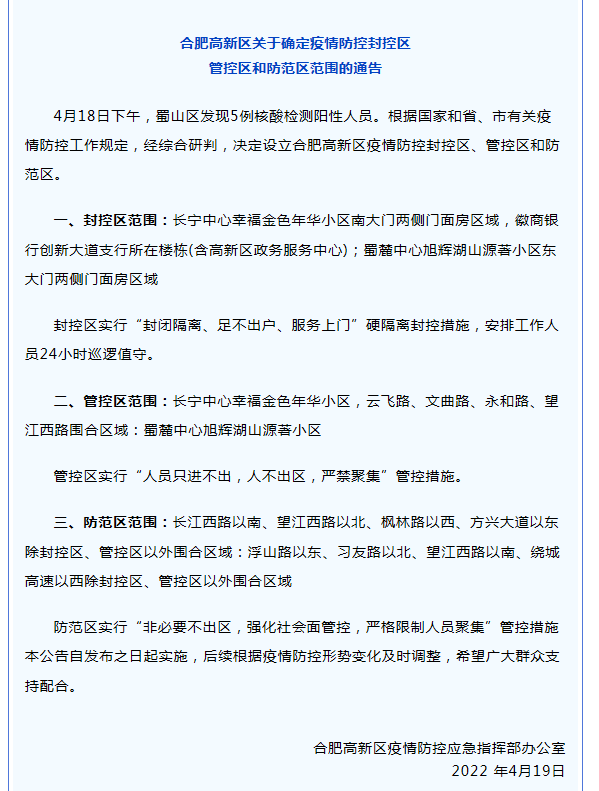 【合肥疫情管控地区查询,合肥疫情管控措施最新消息】-第2张图片